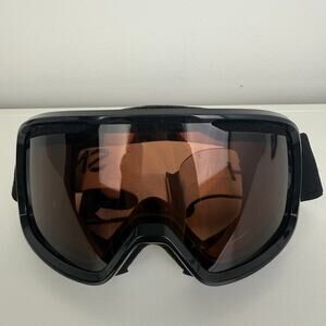 Smith Optics Ski Snowboarding Goggles Orange Yellow Tinted Lens Black Strap